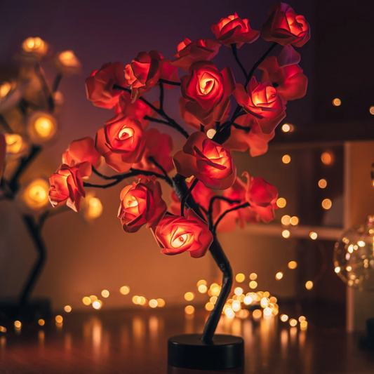 LED Rose Lamp – Cozy Home Décor Light for Relaxation & Ambiance