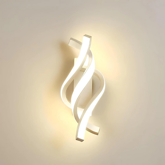 LED Wall Light – Elegant Spiral Design Lamp for Home Office Decor