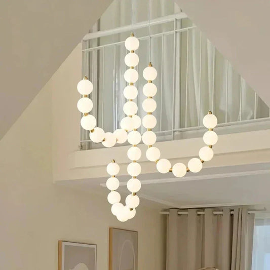 Chandelier Ceiling Light – Elegant White Pendant Lamp for Stylish Home Decor