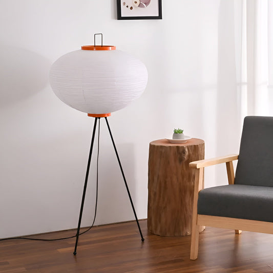 Japanese Floor Lamp – Rice Paper Design for Cozy Living Room Lighting